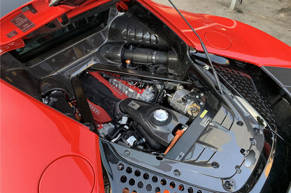 2020-UP Ferrari SF90 Stradale OE Style Autoclave Carbon Fiber Coolant Tank Cover Replacement