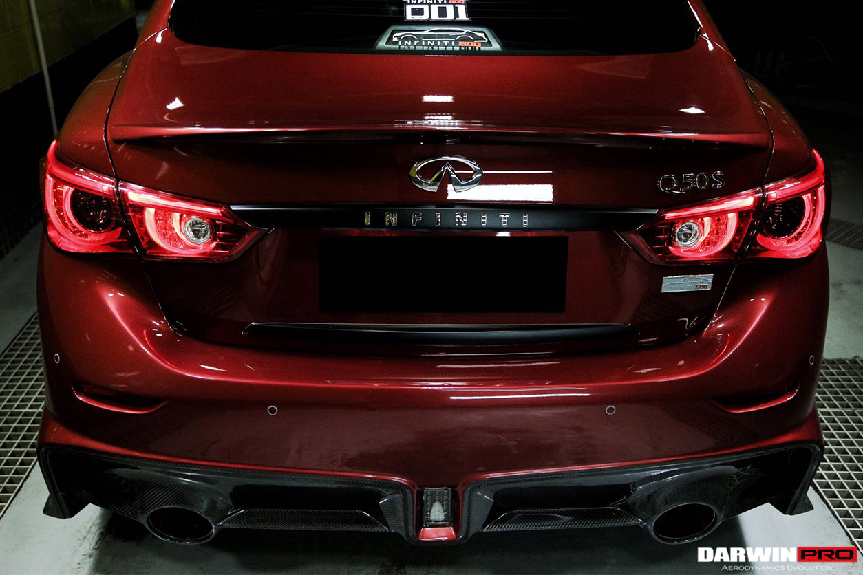 2014-2017 Infiniti Q50 Sedan EAU ROUGE Style Rear Bumper