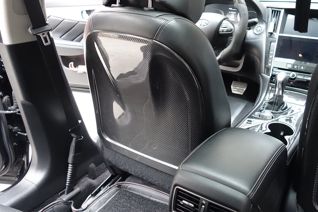 2014-2022 Infiniti Q50 Sedan Dry Carbon Fiber Seatback Replacement