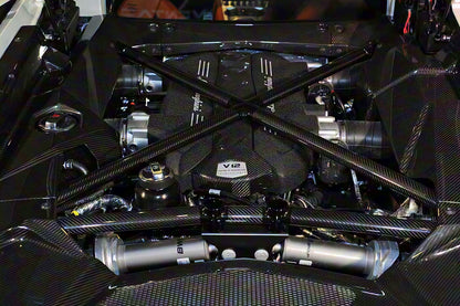 2011-2016 Lamborghini Aventador LP700 Coupe Carbon Fiber Engine bay trim cover Front Repalcement