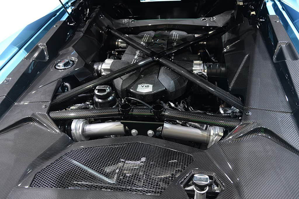 2011-2016 Lamborghini Aventador LP700 Coupe Carbon Fiber Engine Bay Cover Interior Replacement - DarwinPRO Aerodynamics
