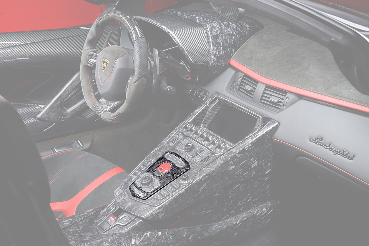 2011-2016 Lamborghini Aventador LP700 LP720 LP750 SV Coupe Roadster Dry Carbon Fiber Center Console Panel Replacement