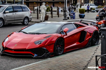 DarwinPRO 2011-2016 Lamborghini Aventador LP700 Roadster SV-BKSSII Style Carbon Fiber Aero Full Wide Body Kit