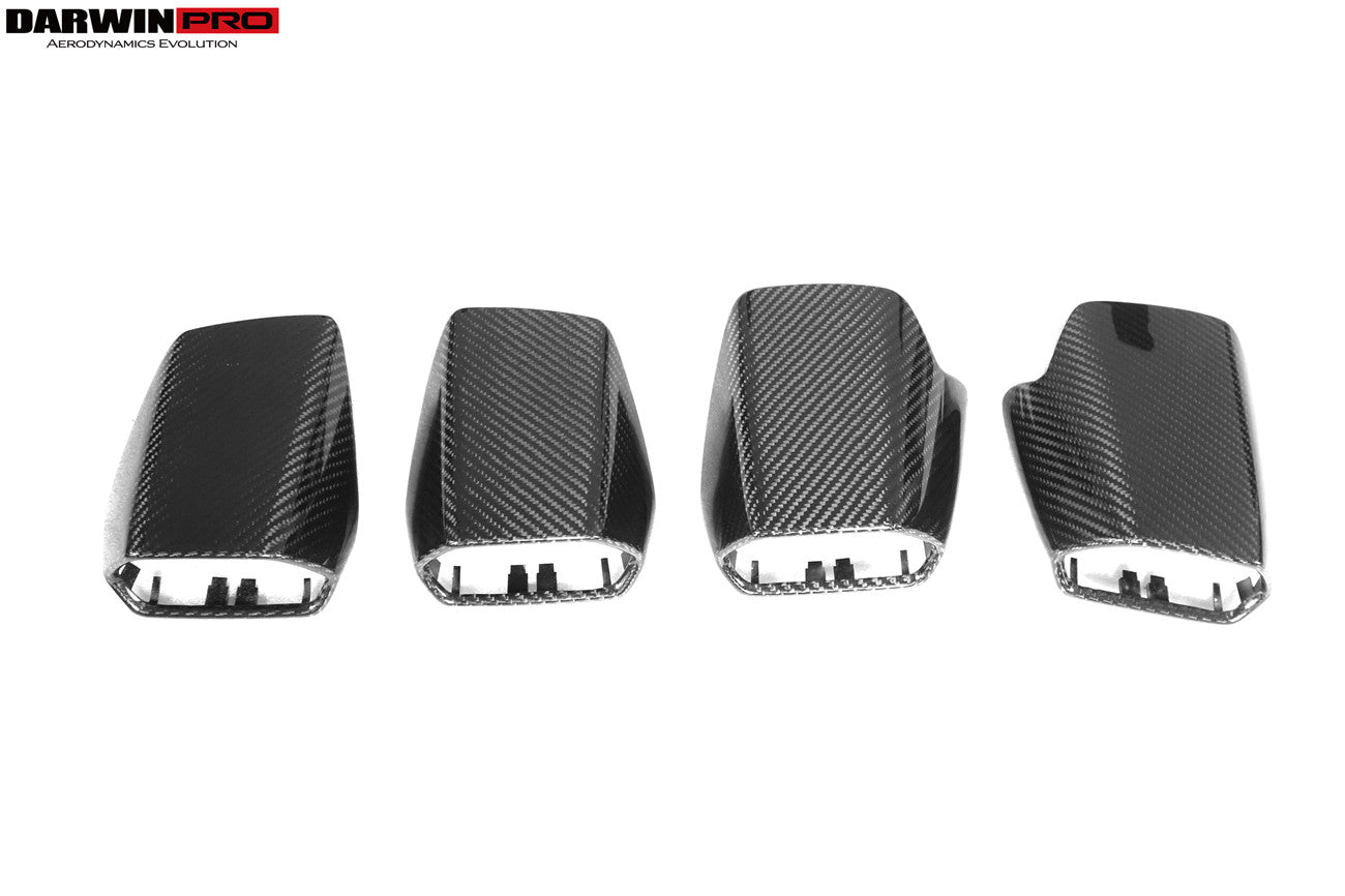 DarwinPRO 2015-2023 Lamborghini Huracan LP610 & LP580 & EVO Autoclave Carbon Fiber AC Panel Trim Replacement - DarwinPRO Aerodynamics