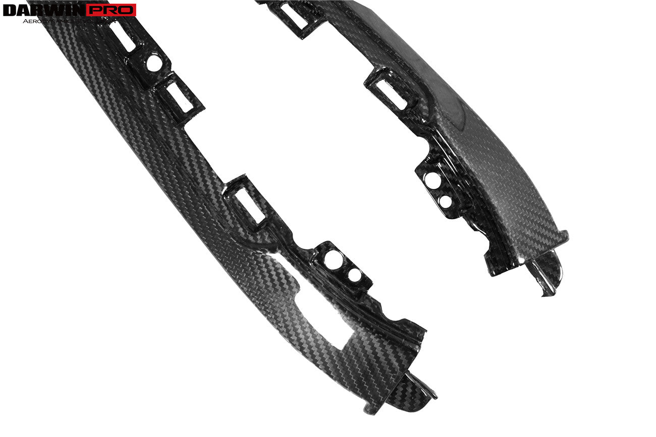 DarwinPRO 2015-2023 Lamborghini Huracan LP610 & LP580 & EVO Autoclave Carbon Fiber Center Console Border Trim - DarwinPRO Aerodynamics