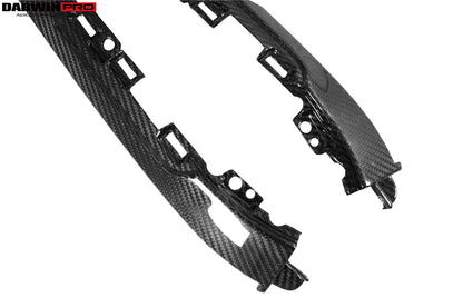 DarwinPRO 2015-2023 Lamborghini Huracan LP610 & LP580 & EVO Autoclave Carbon Fiber Center Console Border Trim - DarwinPRO Aerodynamics
