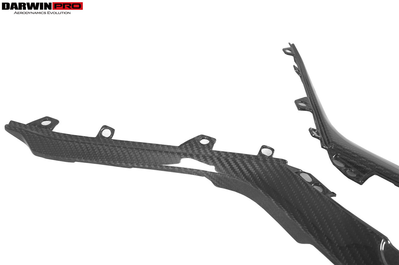 DarwinPRO 2015-2023 Lamborghini Huracan LP610 & LP580 & EVO Autoclave Carbon Fiber Center Console Border Trim - DarwinPRO Aerodynamics