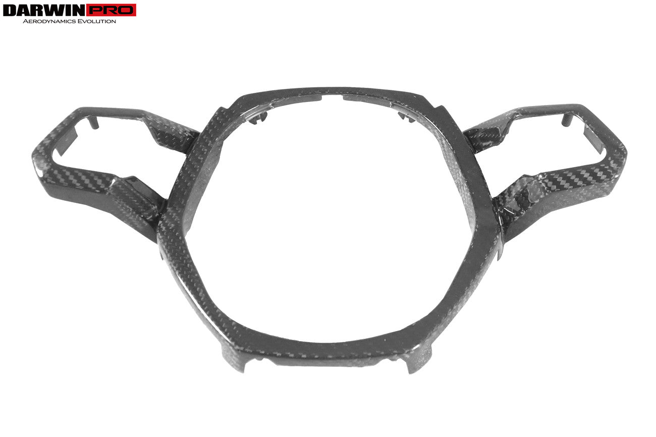 DarwinPRO 2015-2023 Lamborghini Huracan LP610 & LP580 & EVO Autoclave Carbon Fiber Center Steering Wheel Trim - DarwinPRO Aerodynamics