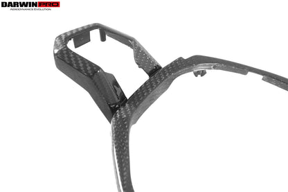 DarwinPRO 2015-2023 Lamborghini Huracan LP610 & LP580 & EVO Autoclave Carbon Fiber Center Steering Wheel Trim - DarwinPRO Aerodynamics