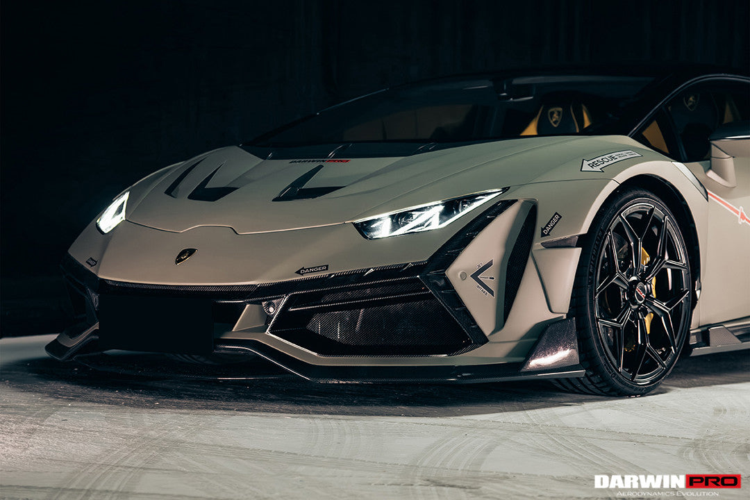 DarwinPRO 2015-2025 Lamborghini Huracan LP610 & LP580 & EVO & Tecnica BKSSII Style Hood - DarwinPRO Aerodynamics
