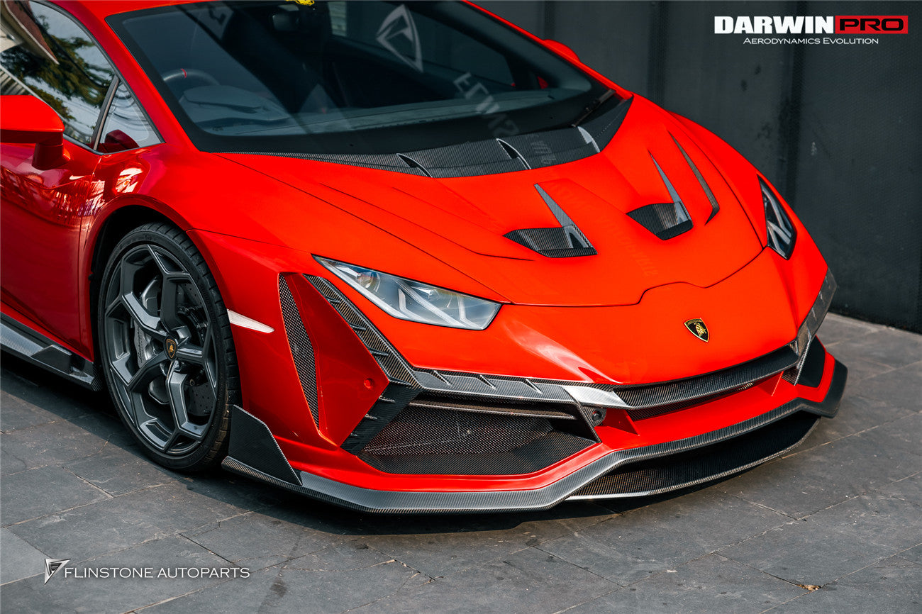 DarwinPRO 2015-2025 Lamborghini Huracan LP610 & LP580 & EVO & Tecnica BKSSII Style Hood - DarwinPRO Aerodynamics