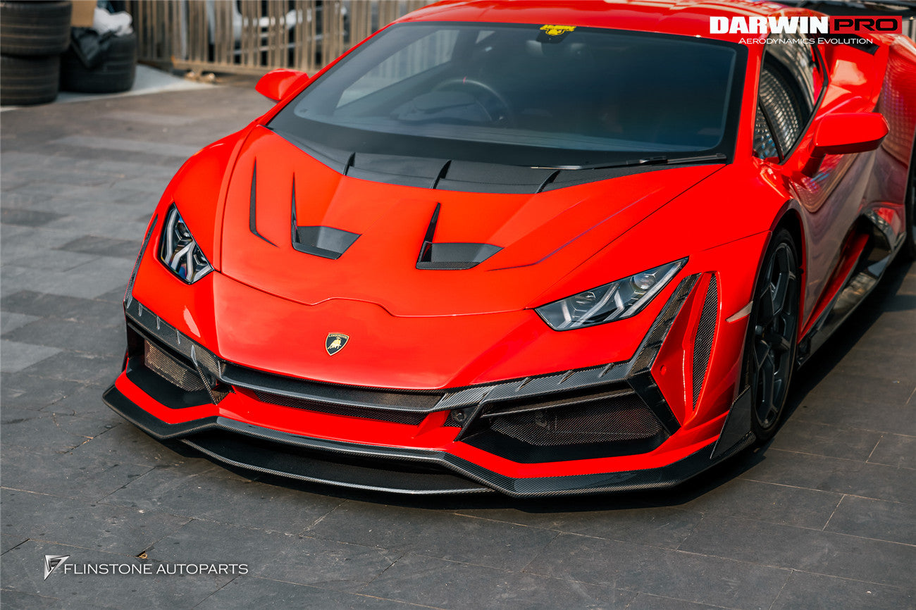 DarwinPRO 2015-2025 Lamborghini Huracan LP610 & LP580 & EVO & Tecnica BKSSII Style Hood - DarwinPRO Aerodynamics