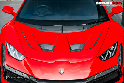 DarwinPRO 2015-2025 Lamborghini Huracan LP610 & LP580 & EVO & Tecnica BKSSII Style Hood - DarwinPRO Aerodynamics
