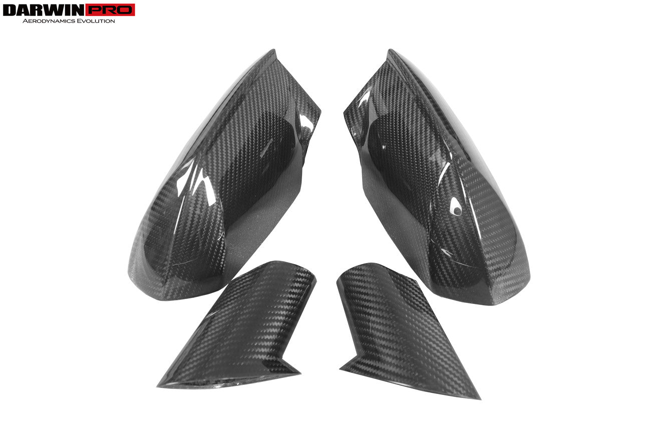 2015-2023 Lamborghini Huracan LP610 & LP580 & EVO & STO & PERFORMANTE Autoclave Carbon Fiber Mirror Housing Repalcement - DarwinPRO Aerodynamics