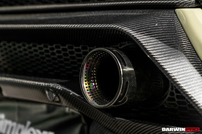 2017-2020 Lamborghini Huracan Performante Dry Carbon Rear Bumper Exhaust Grille - DarwinPRO Aerodynamics