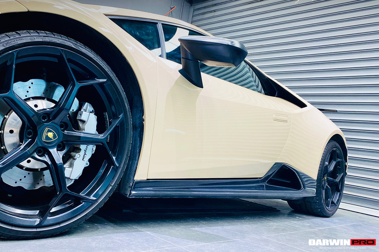2015-2025 Lamborghini Huracan LP610 & LP580 & EVO & STO & Tecnica PEVO Style Side Skirts - DarwinPRO Aerodynamics