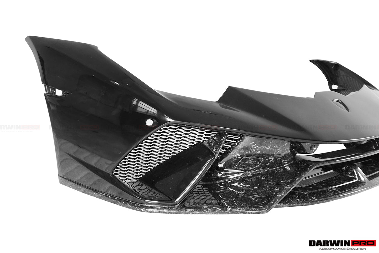 2015-2025 Lamborghini Huracan LP610 & LP580 & EVO & Tecnica Performante Style Partial Carbon Front Bumper - DarwinPRO Aerodynamics