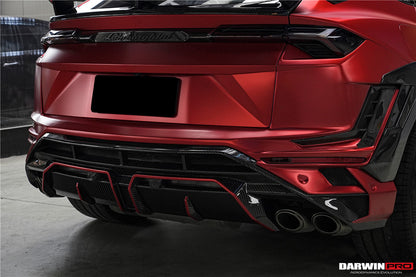 DarwinPRO 2018-2025 Lamborghini URUS BKSS Part Carbon Fiber Rear Bumper | Fits URUS, S, Performante