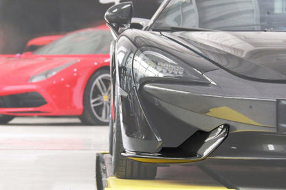 2015-2020 McLaren 540c 570s Front Bumper Side Splitter - DarwinPRO Aerodynamics