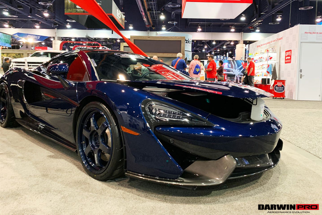 2015-2020 McLaren 540c 570s Front Bumper Side Splitter - DarwinPRO Aerodynamics