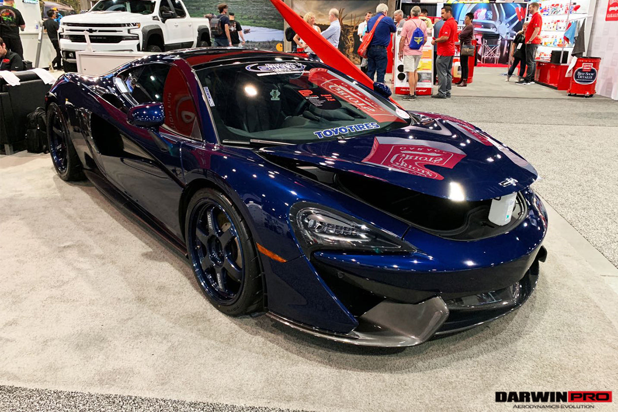 2015-2020 McLaren 540c 570s Front Bumper Side Splitter - DarwinPRO Aerodynamics