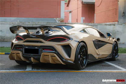 Darwinpro 2015-2021 McLaren 540c & 570s BKSS Style Rear Bumper and Wing and Engine Trunk and Exhaust