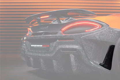 2018-2021 McLaren 600lt Carbon Fiber Rear Bumper Side Canards