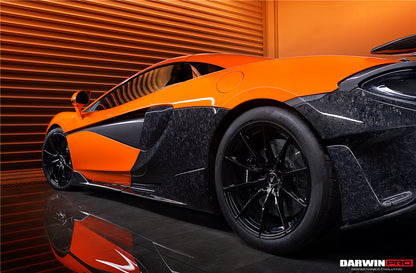 2018-2021 McLaren 600lt Carbon Fiber Rear Bumper Side Canards