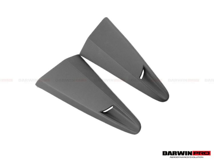 2011-2017 McLaren 650s & 12C BKSS Style Carbon Fiber Quarter Window Scoops - DarwinPRO Aerodynamics