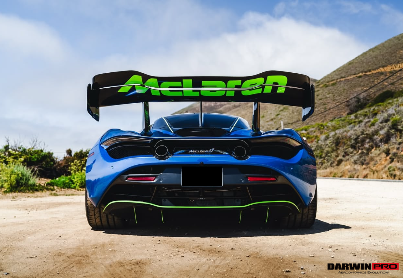 2017-2022 McLaren 720s Se²GTR  Trunk Wing - DarwinPRO Aerodynamics