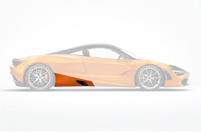 2017-2023 McLaren 720s Carbon Fiber Side Skirts - DarwinPRO Aerodynamics