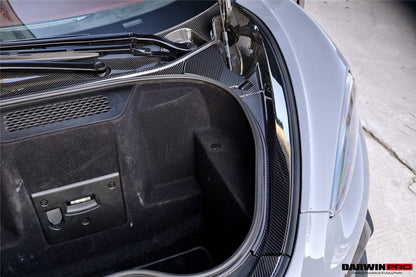 2019-UP McLaren GT OEM Style Autoclave Carbon Fiber Front Trunk Opening Surround Trim Set | Fits GT, GTS