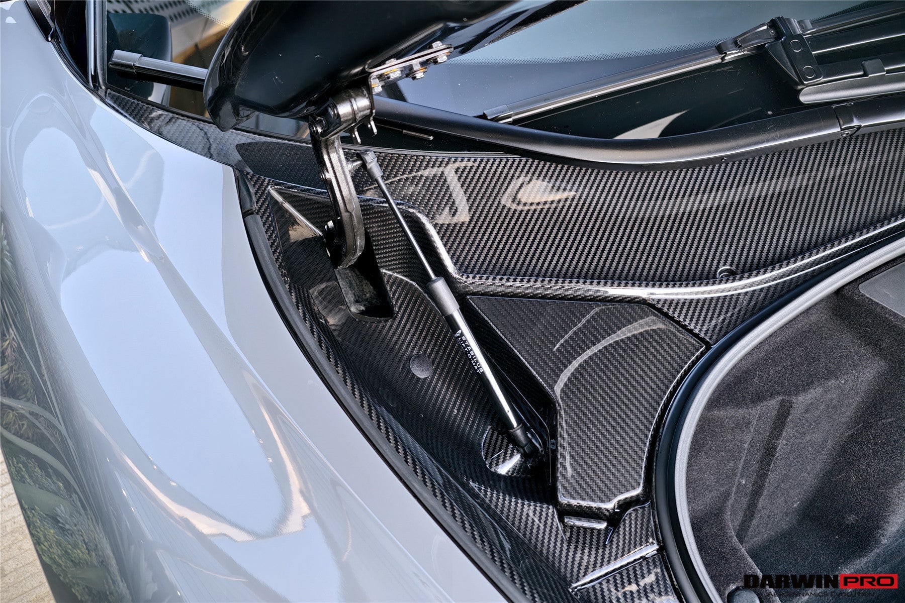 2015-2021 McLaren OEM Style Dry Carbon Fiber Carbon Fiber Front Trunk Opening Surround Trim Set | Fits 540C, 570S, 570GT, 600LT - DarwinPRO Aerodynamics