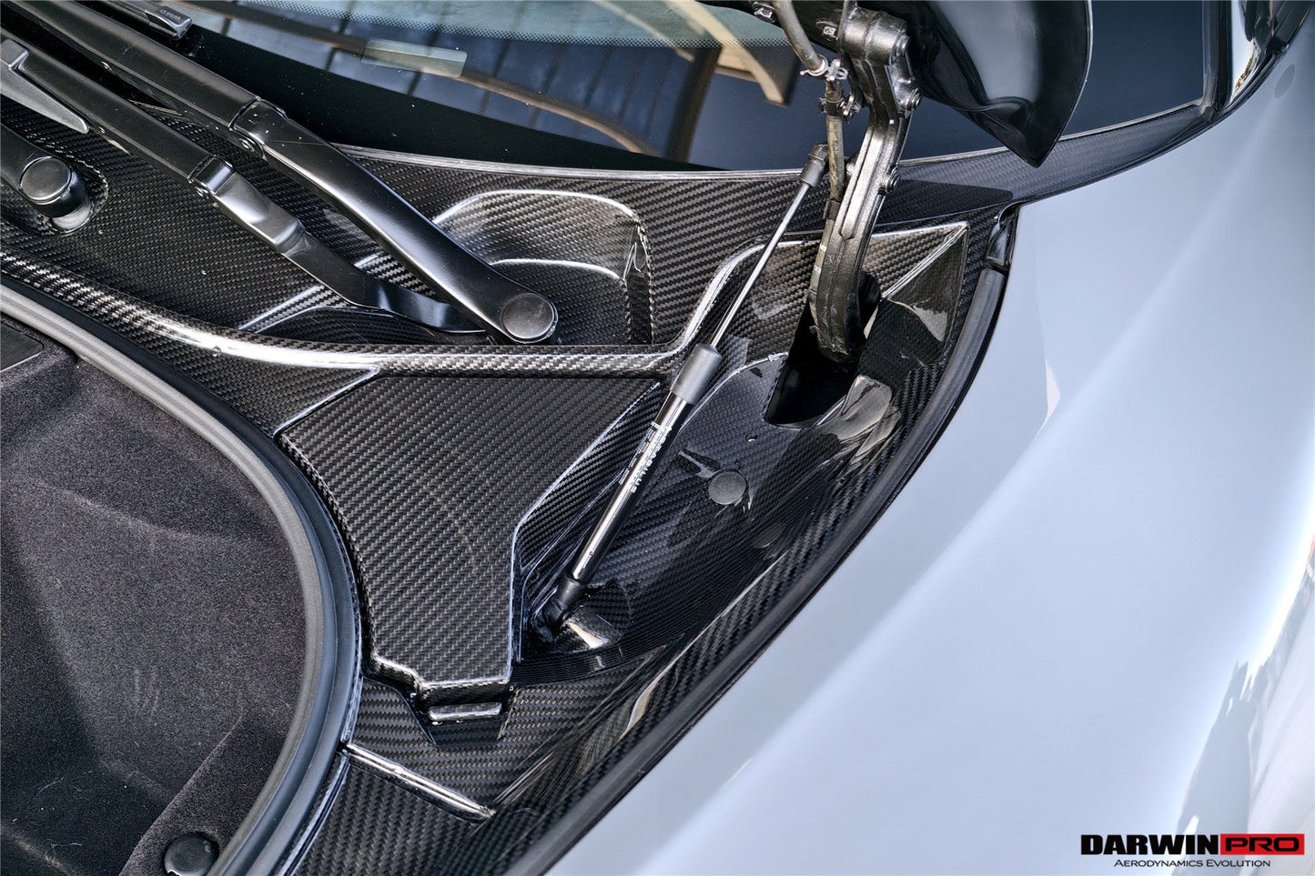 2015-2021 McLaren OEM Style Dry Carbon Fiber Carbon Fiber Front Trunk Opening Surround Trim Set | Fits 540C, 570S, 570GT, 600LT - DarwinPRO Aerodynamics