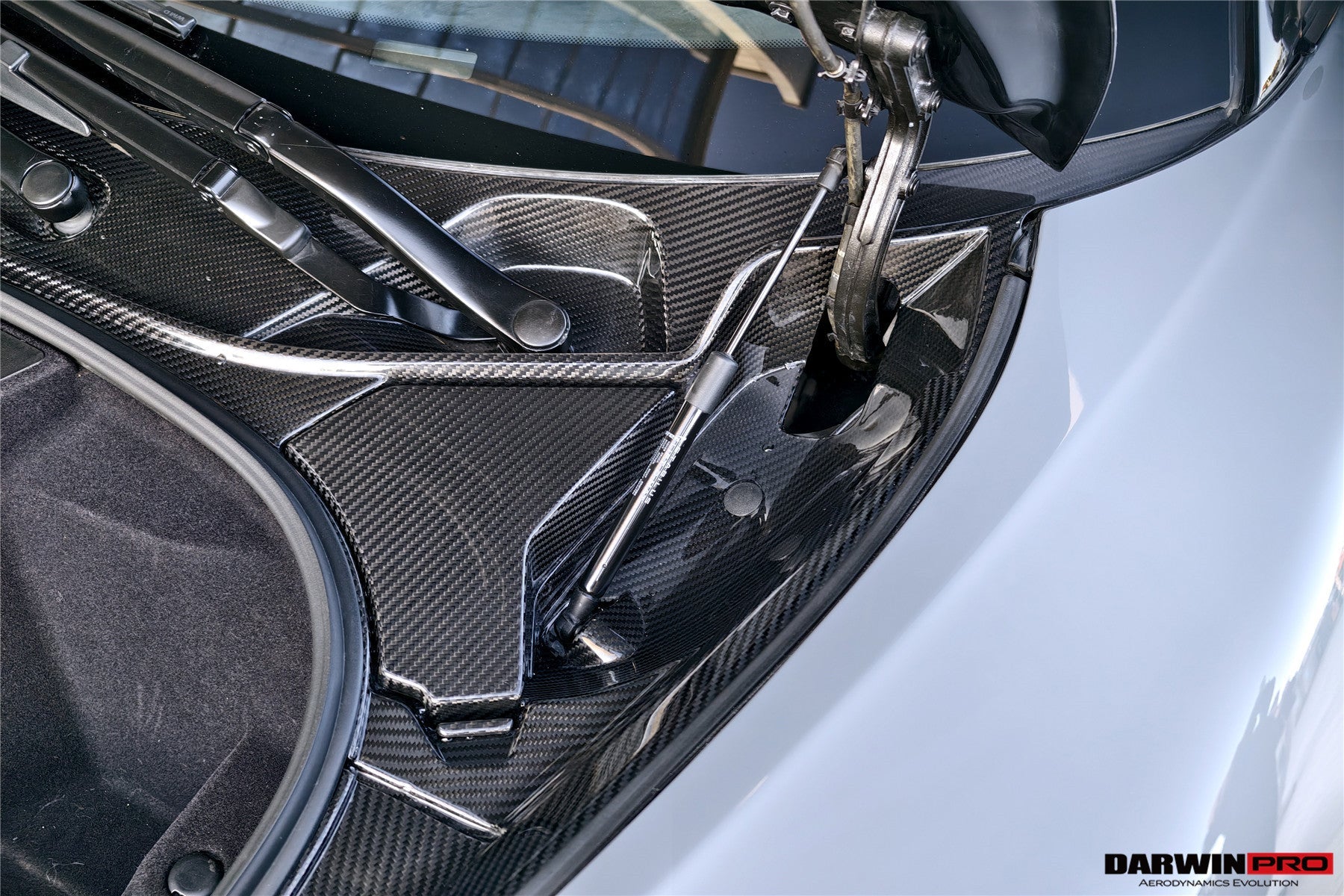 2015-2021 McLaren OEM Style Dry Carbon Fiber Carbon Fiber Front Trunk Opening Surround Trim Set | Fits 540C, 570S, 570GT, 600LT - DarwinPRO Aerodynamics