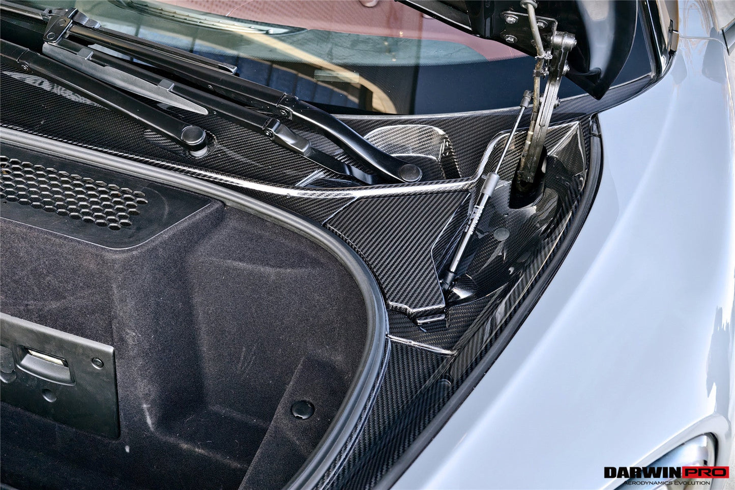 2015-2021 McLaren OEM Style Dry Carbon Fiber Carbon Fiber Front Trunk Opening Surround Trim Set | Fits 540C, 570S, 570GT, 600LT - DarwinPRO Aerodynamics