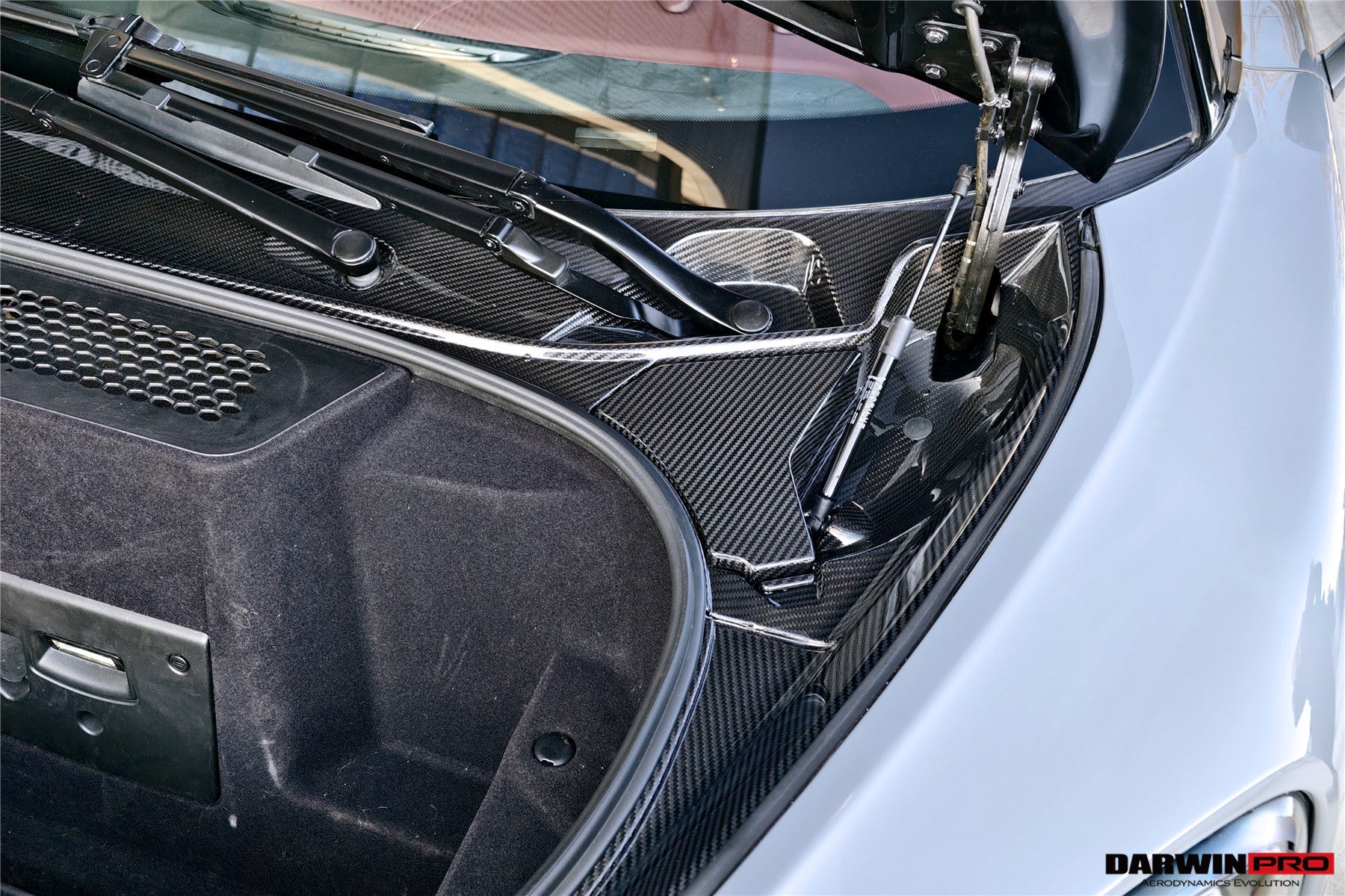 2015-2021 McLaren OEM Style Dry Carbon Fiber Carbon Fiber Front Trunk Opening Surround Trim Set | Fits 540C, 570S, 570GT, 600LT - DarwinPRO Aerodynamics