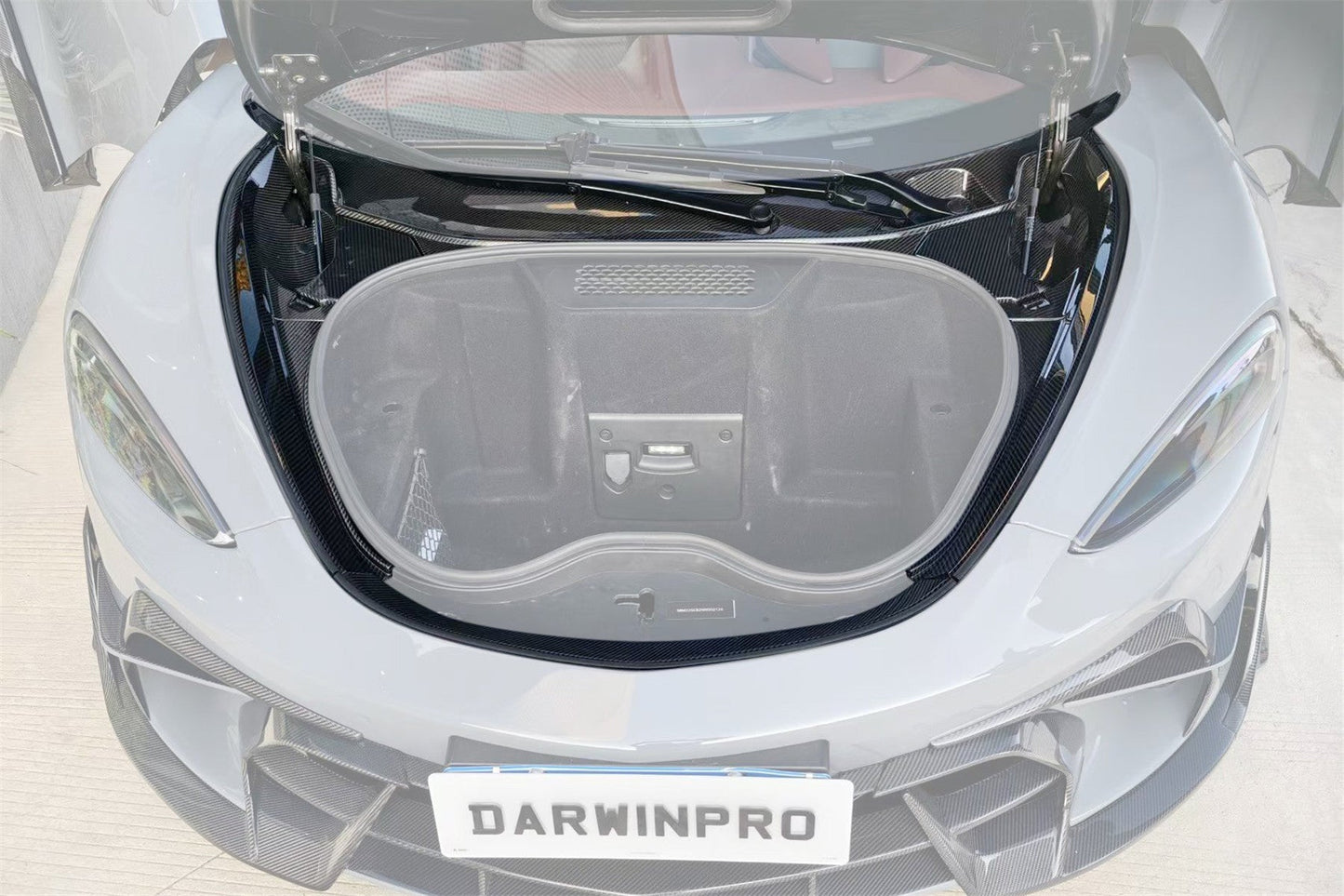 2019-UP McLaren GT OEM Style Autoclave Carbon Fiber Front Trunk Opening Surround Trim Set | Fits GT, GTS