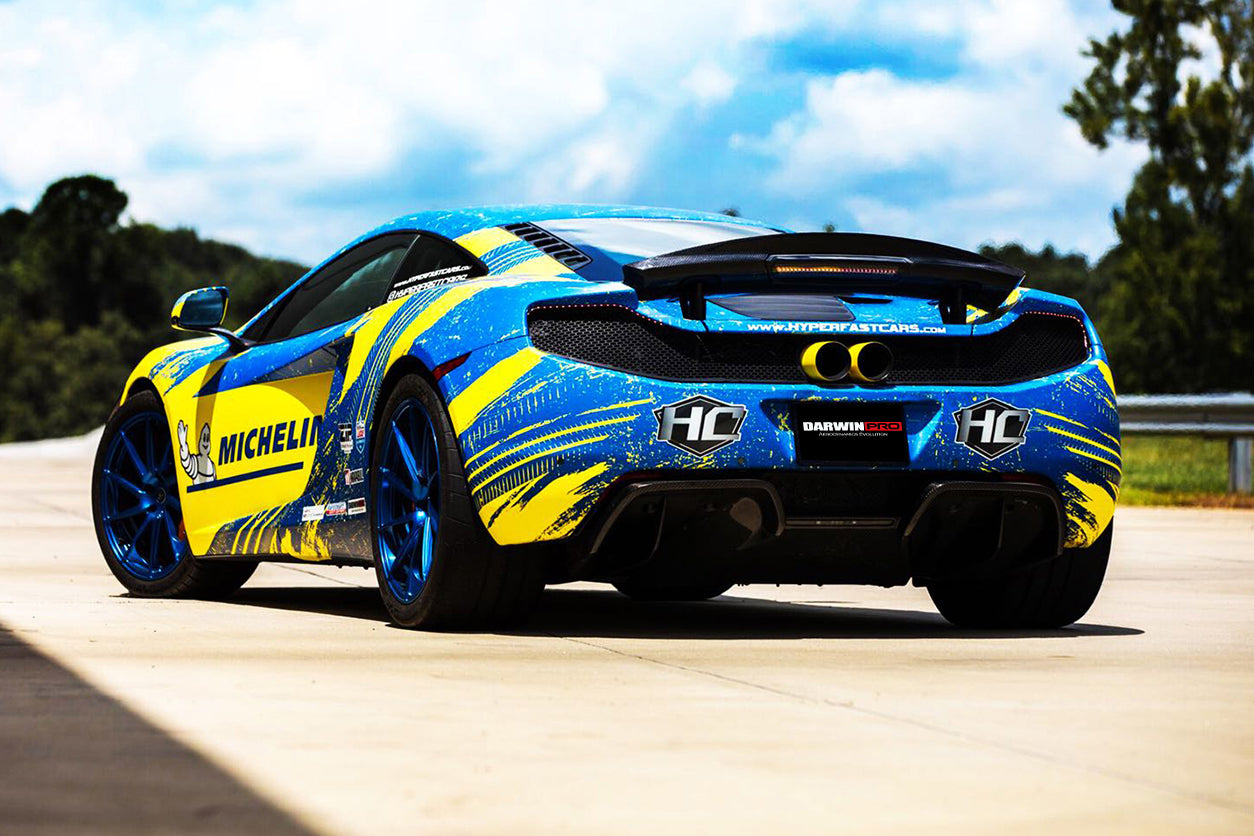 2011-2017 McLaren MP4 12C 650s DPR Style Rear Diffuser - DarwinPRO Aerodynamics