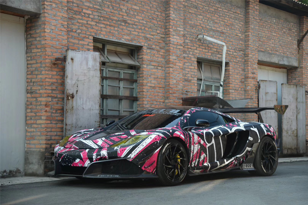 2011-2014 McLaren MP4 12C Rebel Performance Style Partial Carbon Fiber Full Body Kit - DarwinPRO Aerodynamics