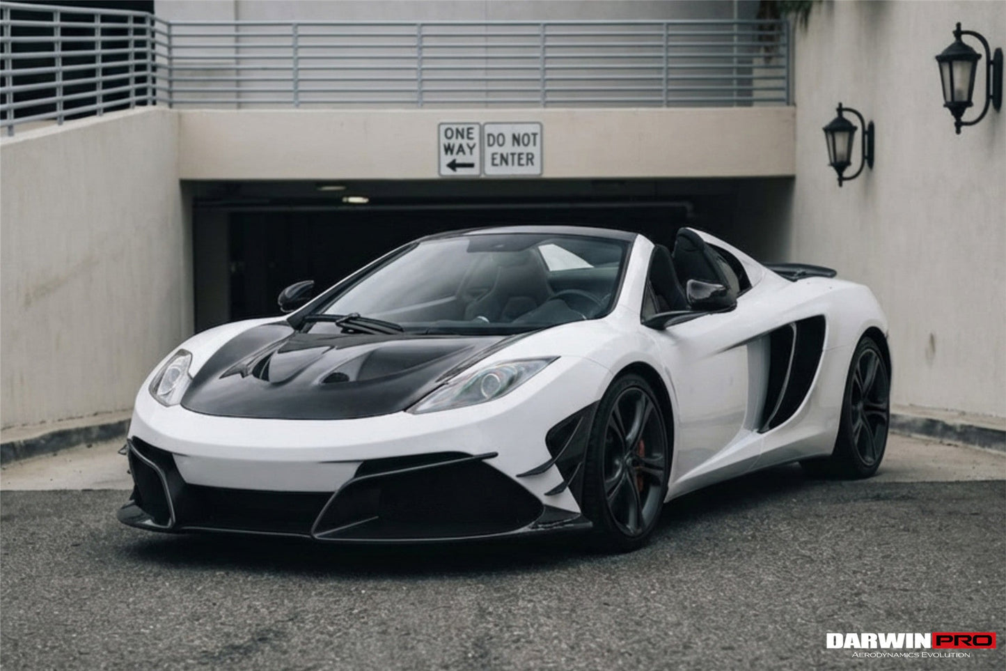 2011-2014 McLaren MP4 12C Rebel Performance Style Partial Carbon Fiber Front Bumper With Lip - DarwinPRO Aerodynamics