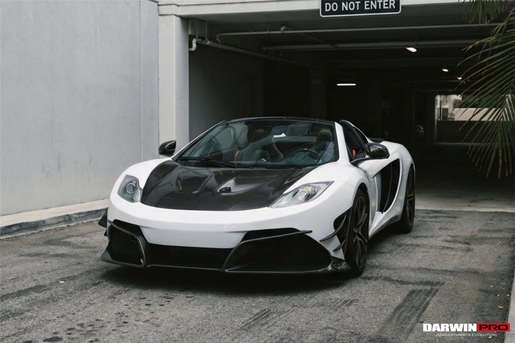 2011-2014 McLaren MP4 12C Rebel Performance Style Partial Carbon Fiber Front Bumper With Lip - DarwinPRO Aerodynamics