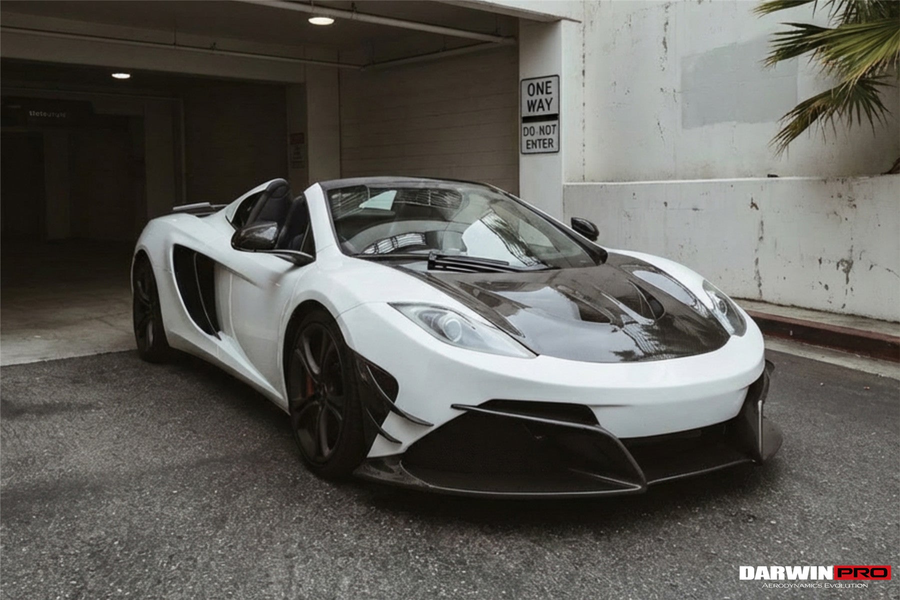 2011-2014 McLaren MP4 12C Rebel Performance Style Partial Carbon Fiber Front Bumper With Lip - DarwinPRO Aerodynamics