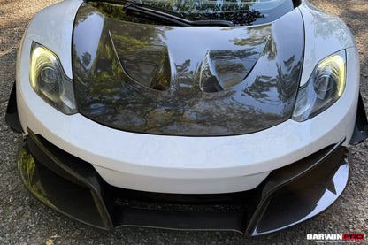 2011-2014 McLaren MP4 12C Rebel Performance Style Partial Carbon Fiber Front Bumper With Lip - DarwinPRO Aerodynamics