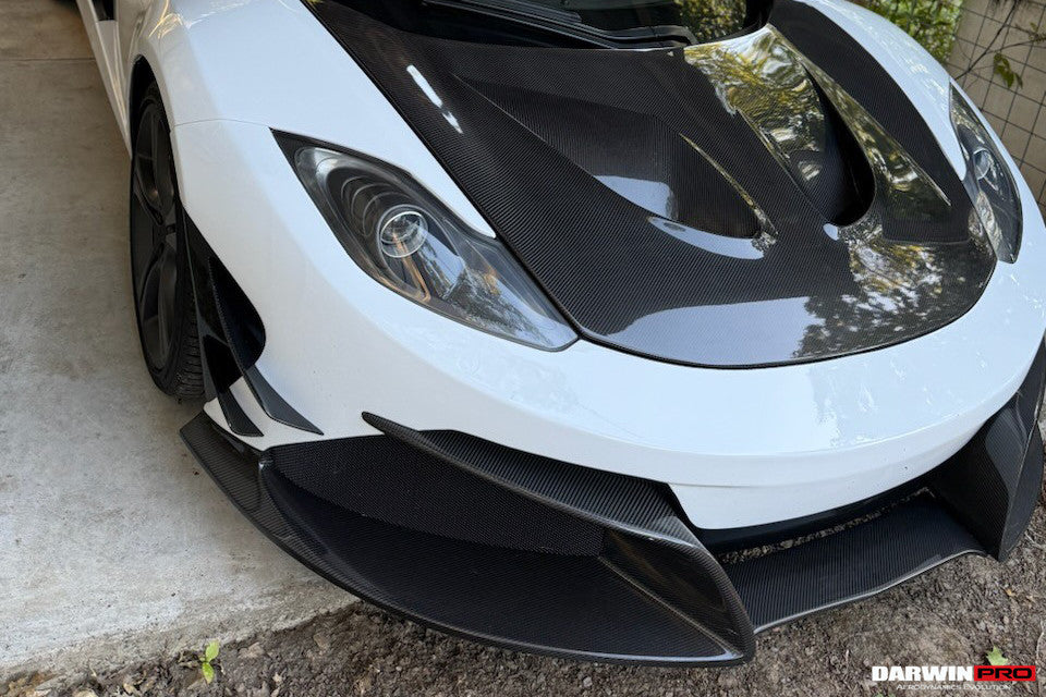 2011-2014 McLaren MP4 12C Rebel Performance Style Partial Carbon Fiber Front Bumper With Lip - DarwinPRO Aerodynamics