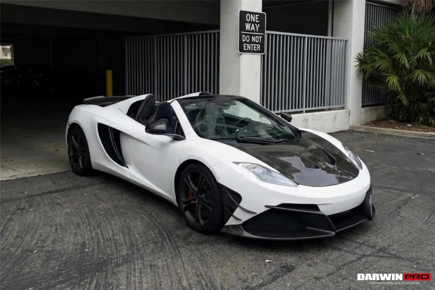 2011-2014 McLaren MP4 12C Rebel Performance Style Partial Carbon Fiber Front Bumper With Lip - DarwinPRO Aerodynamics