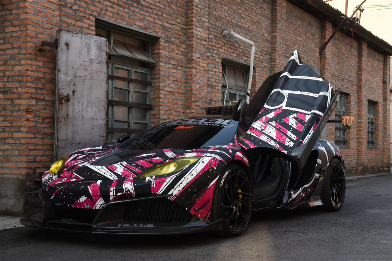 2011-2014 McLaren MP4 12C Rebel Performance Style Partial Carbon Fiber Full Body Kit - DarwinPRO Aerodynamics