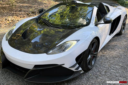 2011-2014 McLaren MP4 12C Rebel Performance Style Partial Carbon Fiber Front Bumper With Lip - DarwinPRO Aerodynamics