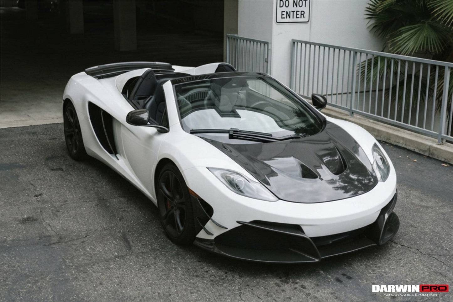 2011-2014 McLaren MP4 12C Rebel Performance Style Partial Carbon Fiber Front Bumper With Lip - DarwinPRO Aerodynamics
