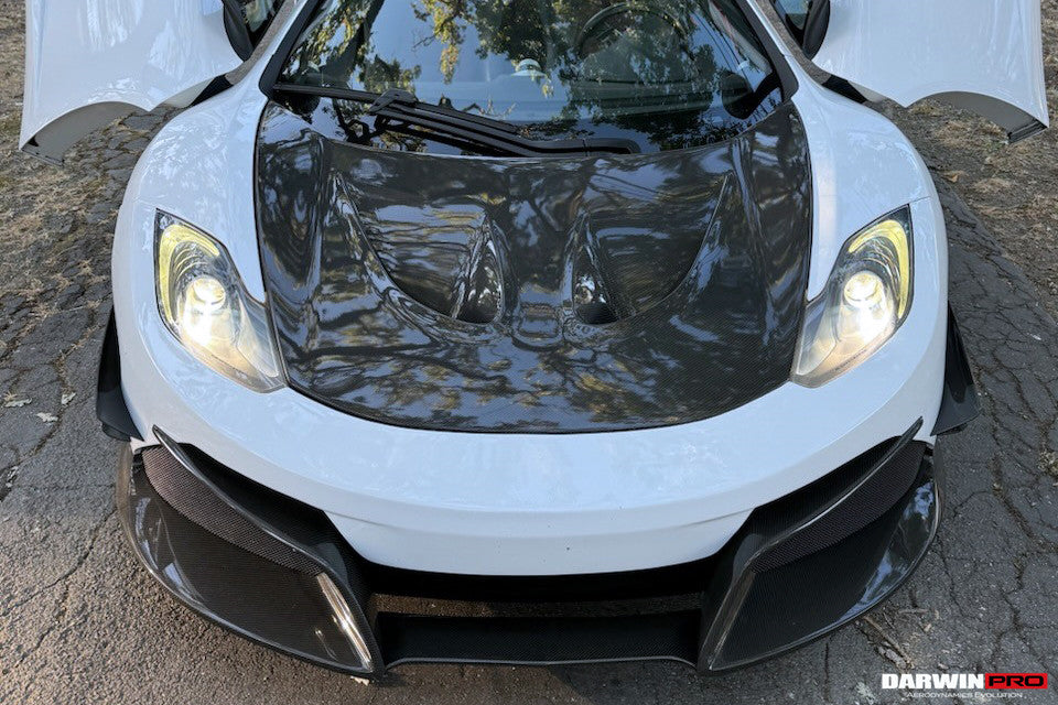 2011-2014 McLaren MP4 12C Rebel Performance Style Partial Carbon Fiber Front Bumper With Lip - DarwinPRO Aerodynamics